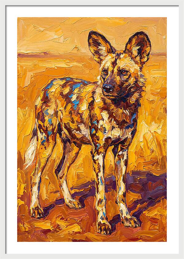 African Wild Dog Portrait