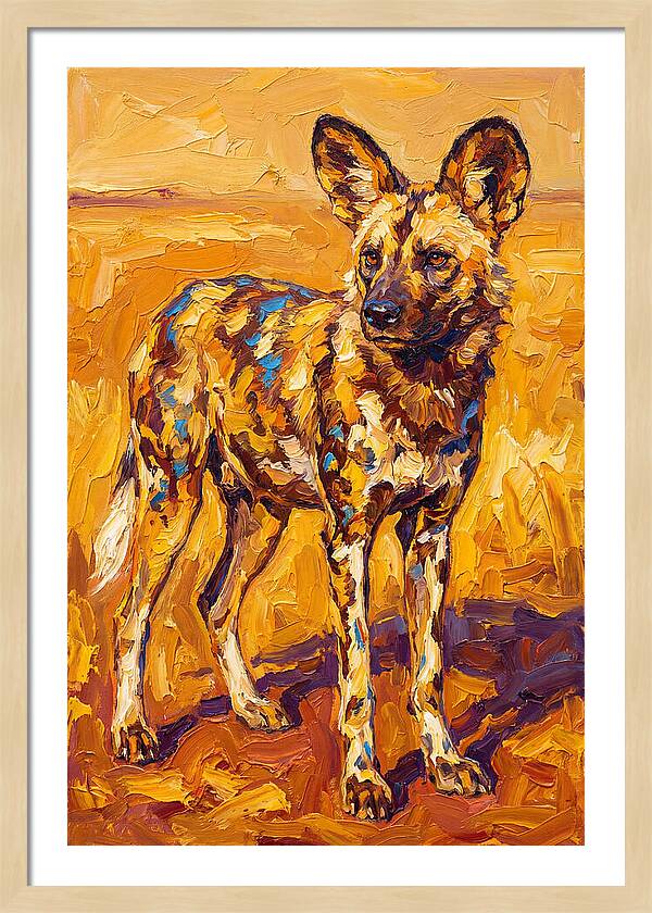 African Wild Dog Portrait