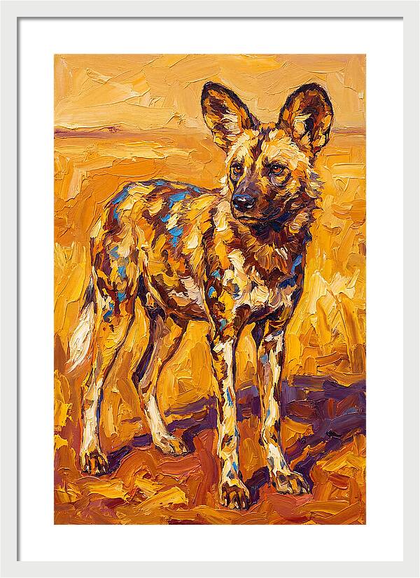 African Wild Dog Portrait