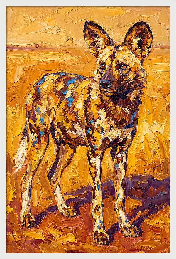 African Wild Dog Portrait