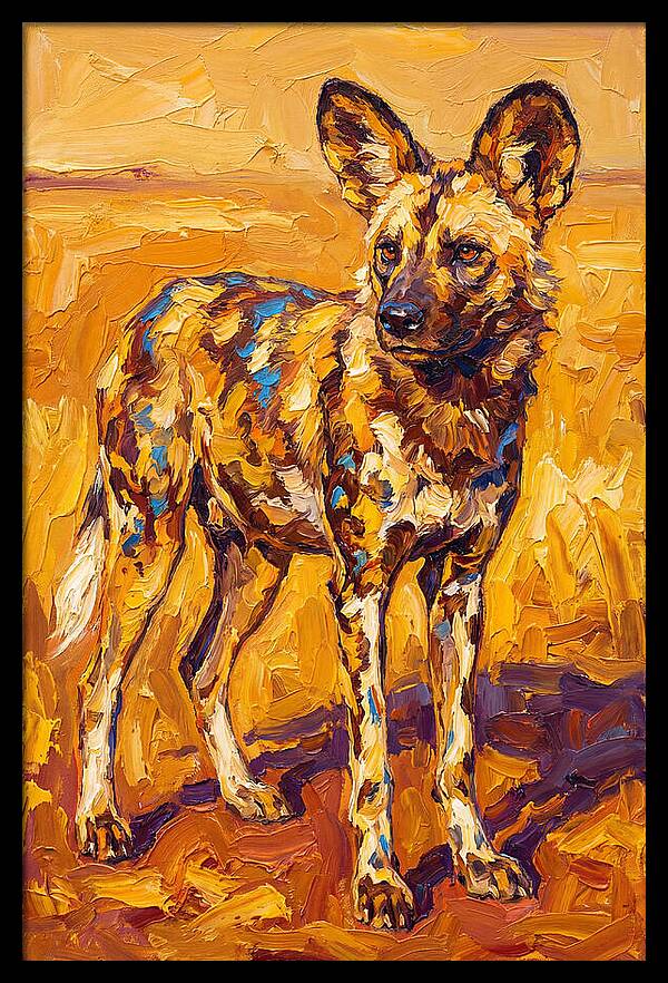 African Wild Dog Portrait