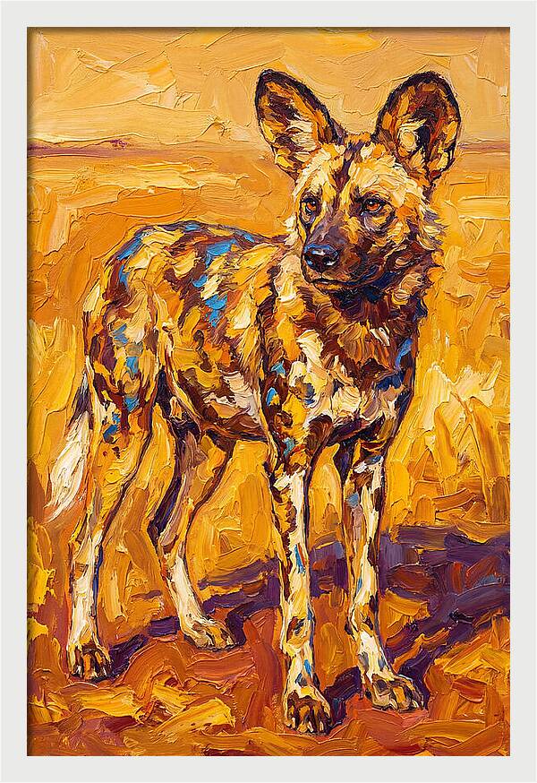 African Wild Dog Portrait