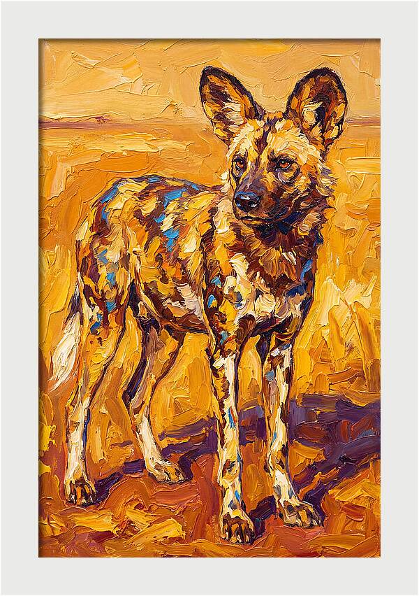 African Wild Dog Portrait