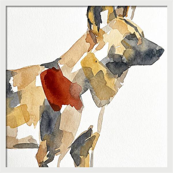 African Wild Dog Silhouette