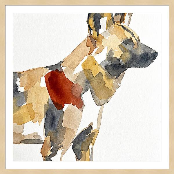African Wild Dog Silhouette