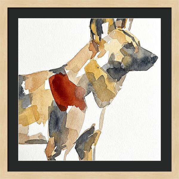 African Wild Dog Silhouette