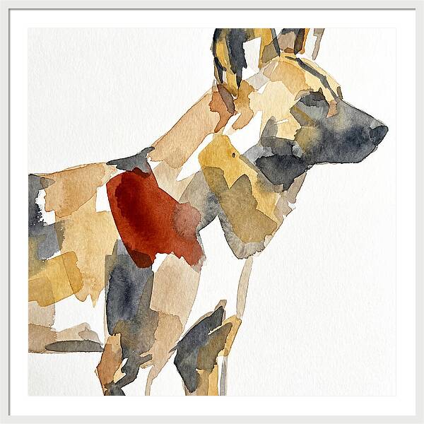 African Wild Dog Silhouette