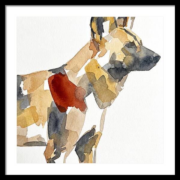 African Wild Dog Silhouette