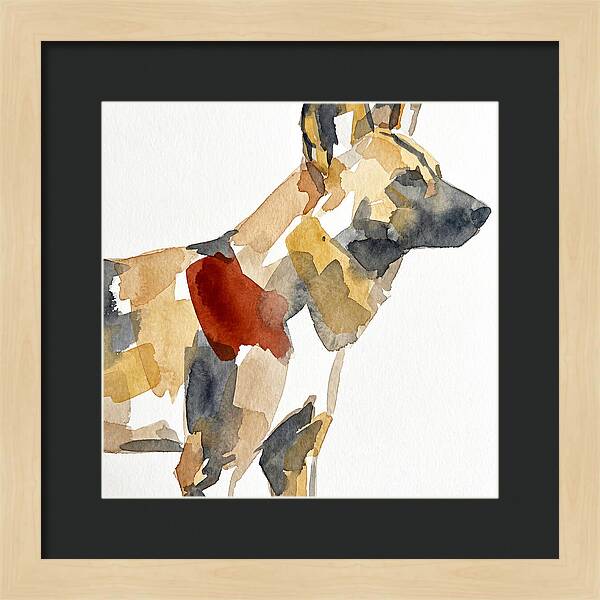 African Wild Dog Silhouette