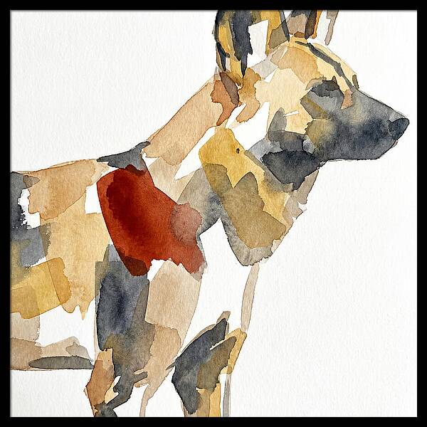 African Wild Dog Silhouette