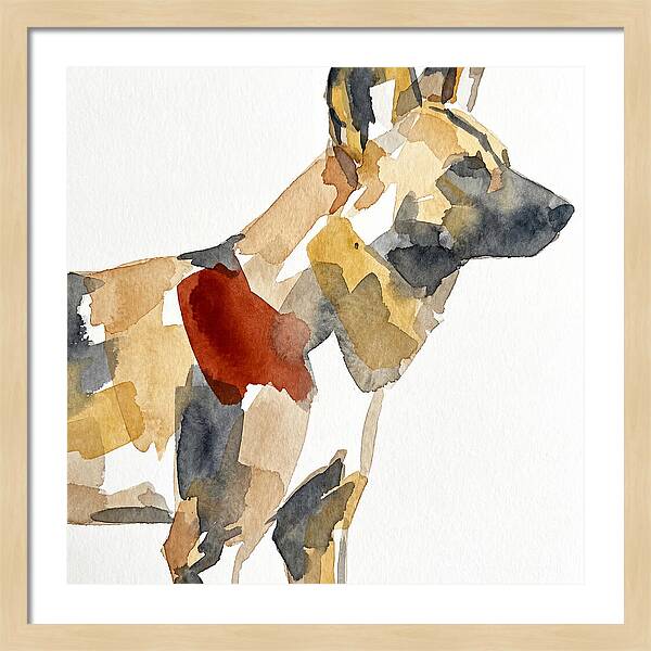 African Wild Dog Silhouette