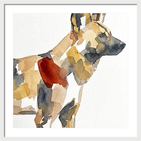 African Wild Dog Silhouette