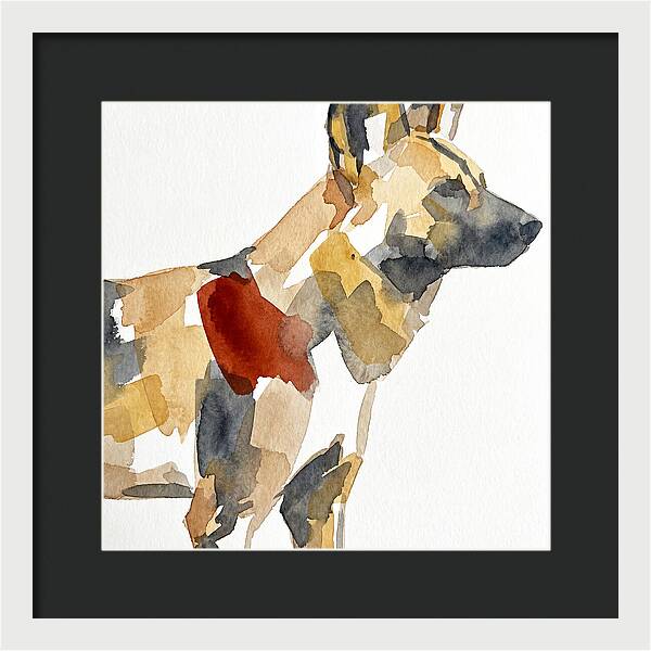 African Wild Dog Silhouette