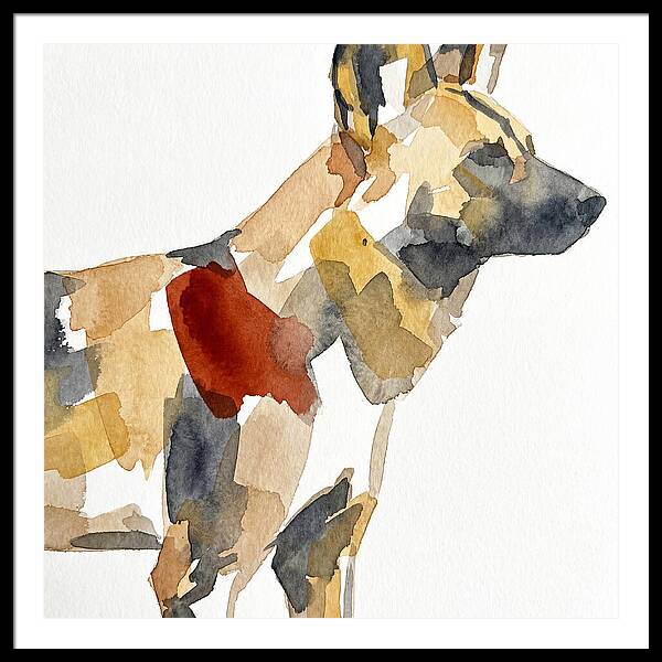 African Wild Dog Silhouette