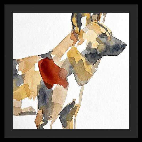 African Wild Dog Silhouette