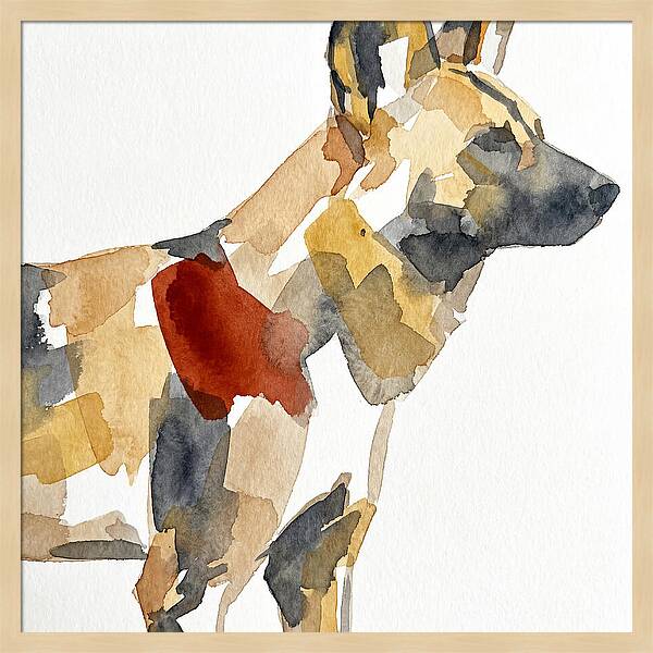 African Wild Dog Silhouette
