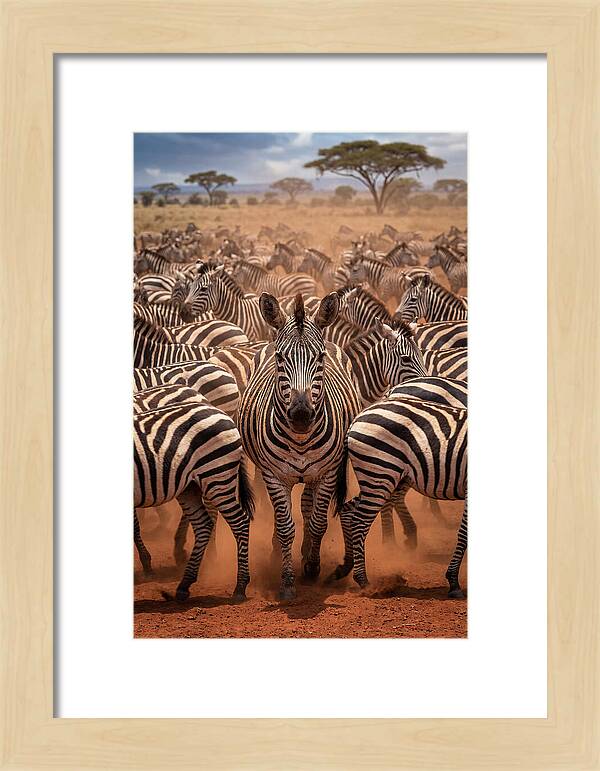 African Zebras In Motion