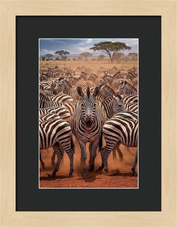 African Zebras In Motion