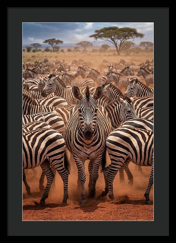 African Zebras In Motion
