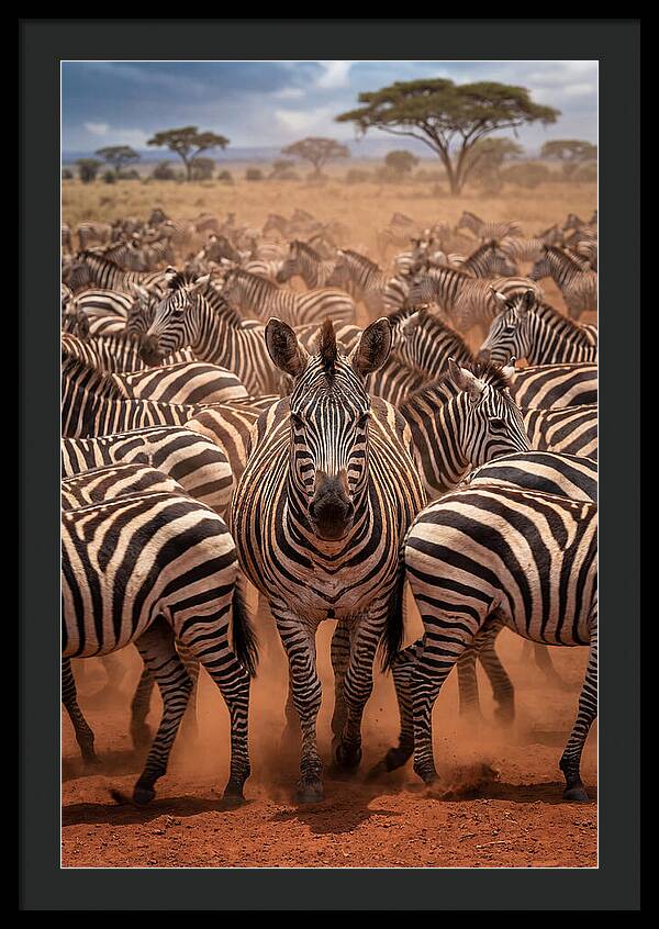 African Zebras In Motion