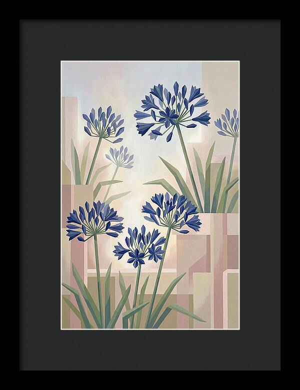 Agapanthus Cluster In Deep Blue