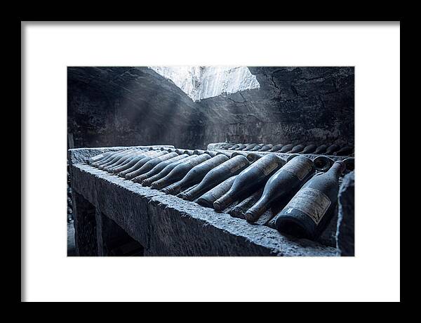 Aging Wine Bottles In Cellar