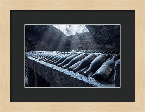 Aging Wine Bottles In Cellar
