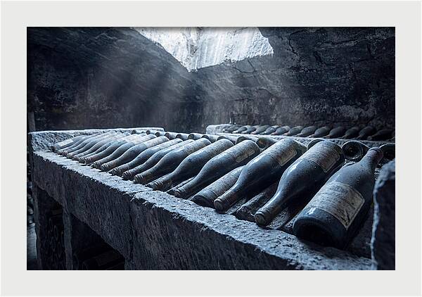 Aging Wine Bottles In Cellar