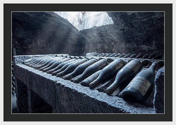 Aging Wine Bottles In Cellar