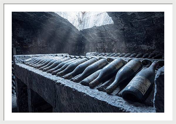 Aging Wine Bottles In Cellar