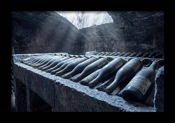 Aging Wine Bottles In Cellar