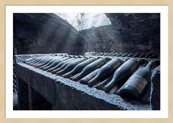 Aging Wine Bottles In Cellar