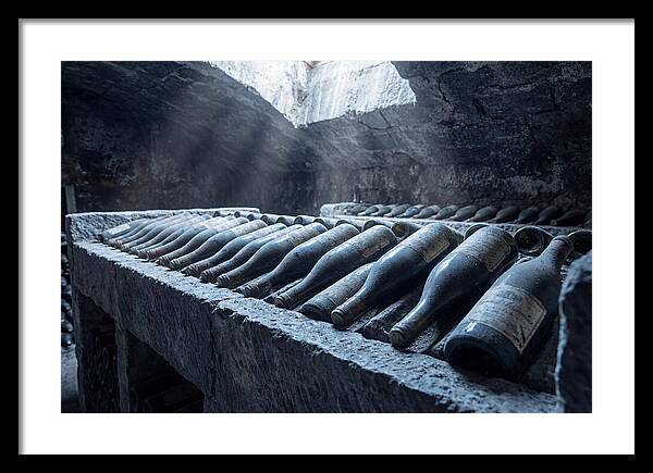 Aging Wine Bottles In Cellar