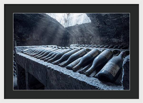 Aging Wine Bottles In Cellar