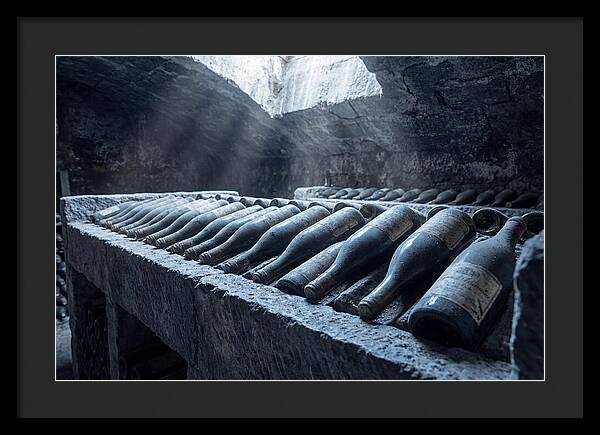 Aging Wine Bottles In Cellar