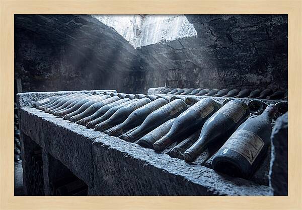 Aging Wine Bottles In Cellar