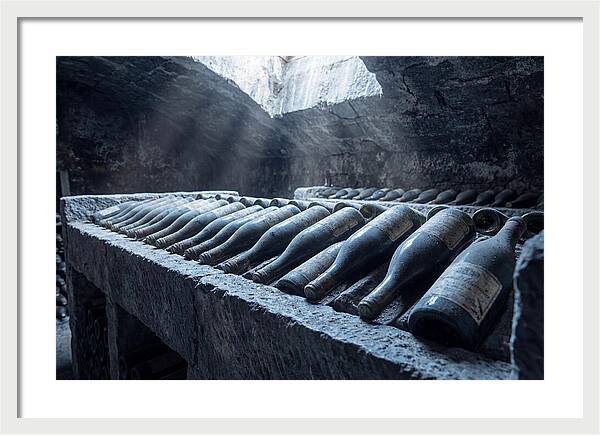 Aging Wine Bottles In Cellar