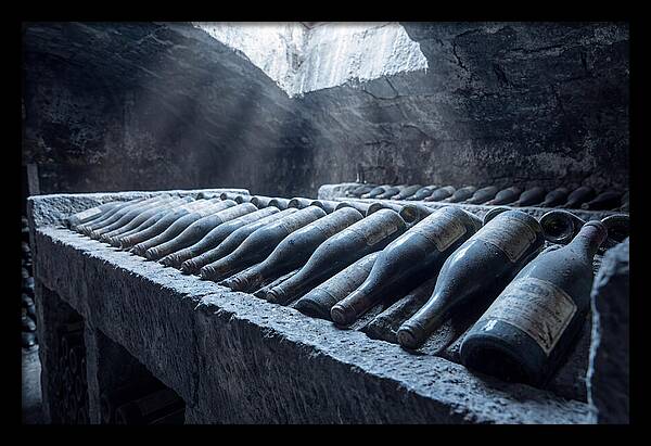 Aging Wine Bottles In Cellar