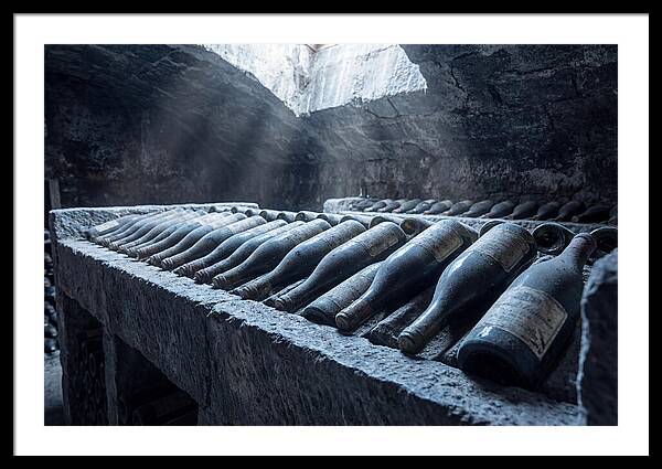 Aging Wine Bottles In Cellar