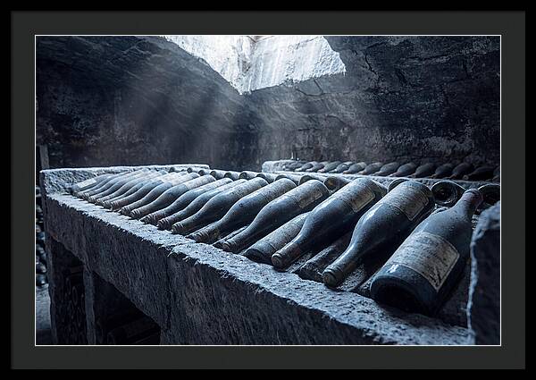 Aging Wine Bottles In Cellar