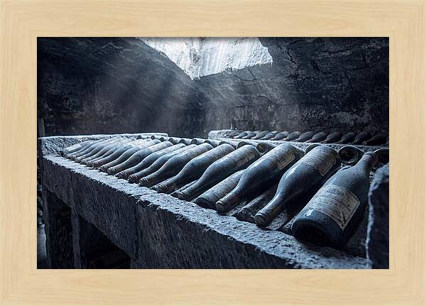 Aging Wine Bottles In Cellar