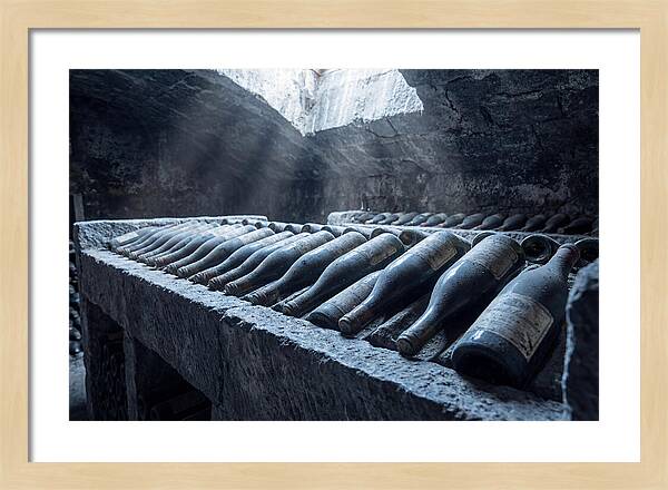 Aging Wine Bottles In Cellar