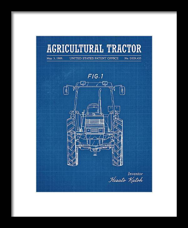 Agricultural Tractor Blueprint Patent Usd329435s