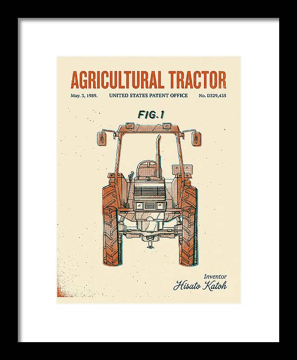 Agricultural Tractor Retro Patent Usd329435s
