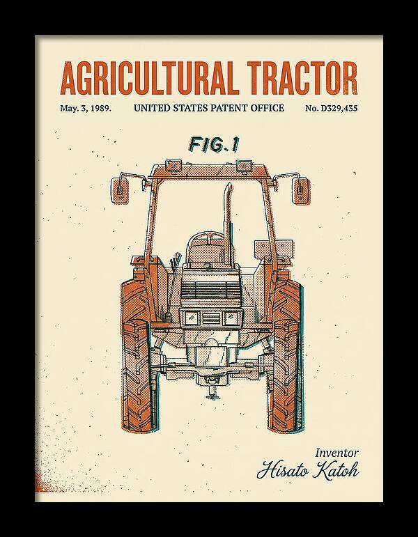 Agricultural Tractor Retro Patent Usd329435s