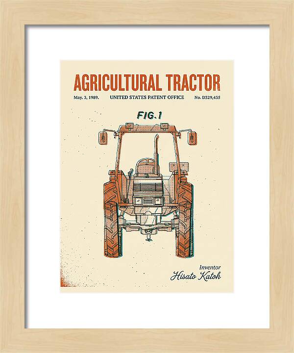 Agricultural Tractor Retro Patent Usd329435s