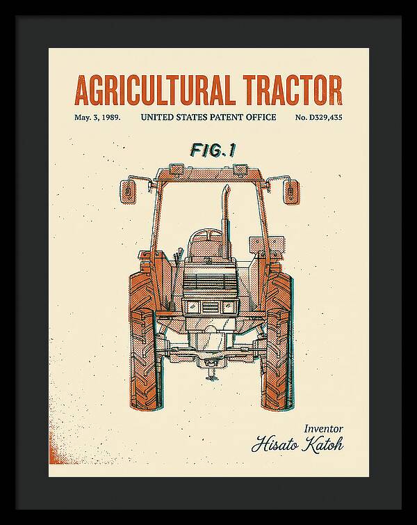 Agricultural Tractor Retro Patent Usd329435s