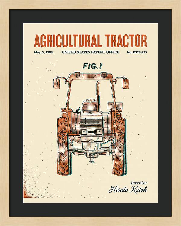 Agricultural Tractor Retro Patent Usd329435s