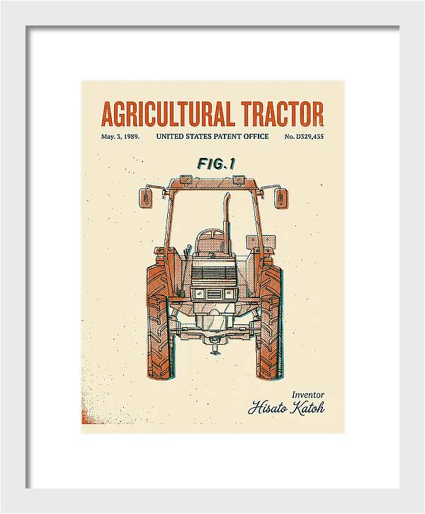 Agricultural Tractor Retro Patent Usd329435s