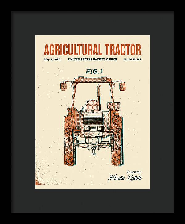 Agricultural Tractor Retro Patent Usd329435s
